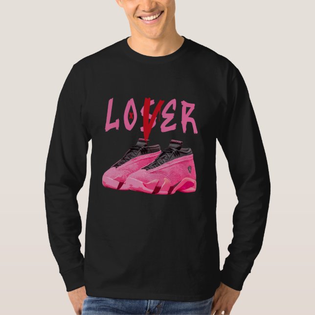 Loser  Drip Shoes Sneaker Match 14 Shocking Pink T-Shirt (Front)