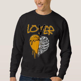 Loser  Dripping Heart OG Yellow Toe 1s Matching Sweatshirt