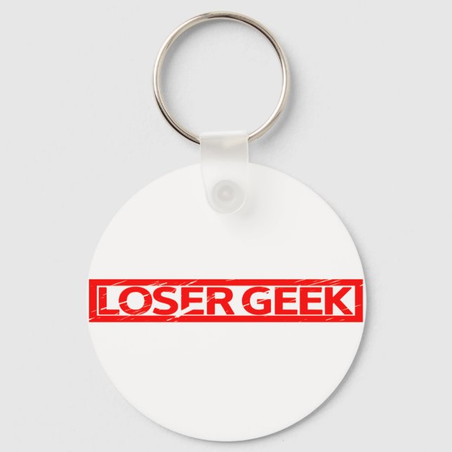 Loser Geek Stamp Key Ring (Front)