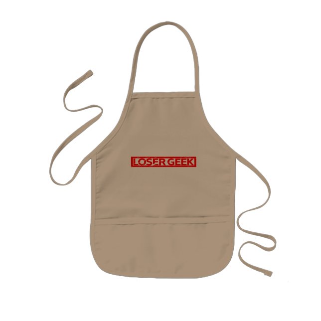 Loser Geek Stamp Kids Apron (Front)