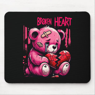 Loser Lover Drip Hurt Broken Heart Pain Bear Valen Mouse Pad