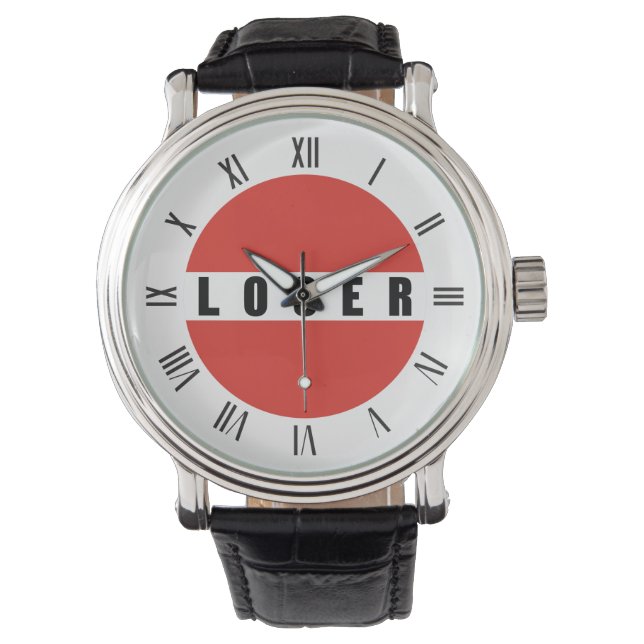 LOSER prohibitory sign Watch (Front)