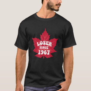 Loser Since 1967 Maple Tree Leaves Funny T-Shirt