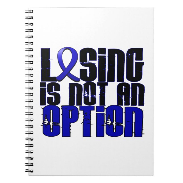 Losing Is Not An Option Dysautonomia Spiral Notebook (Front)