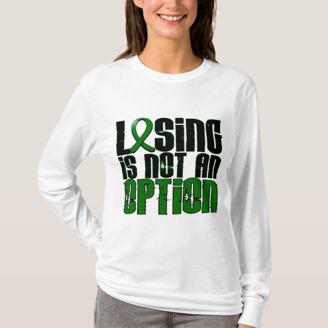 Losing Is Not An Option Liver Disease T-Shirt (Front)