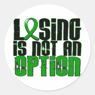 Losing Is Not An Option Traumatic Brain Injury TBI Classic Round Sticker