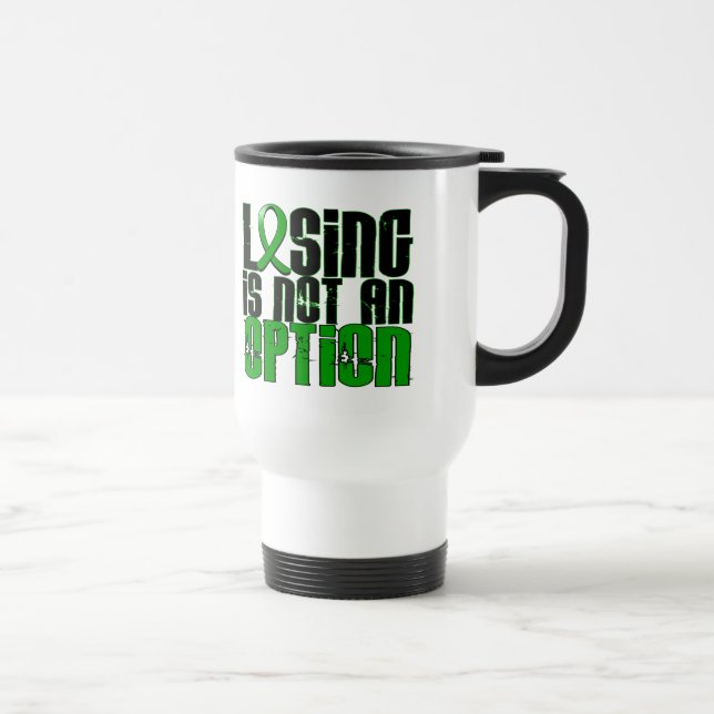 Losing Is Not An Option Traumatic Brain Injury TBI Travel Mug (Right)