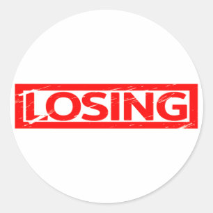 Losing Stamp Classic Round Sticker