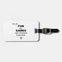Losing WiFi Internet Luggage Tag - White