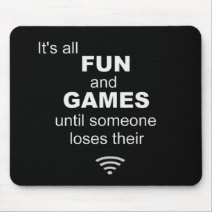 Losing WiFi Internet Mouse Mat - Black