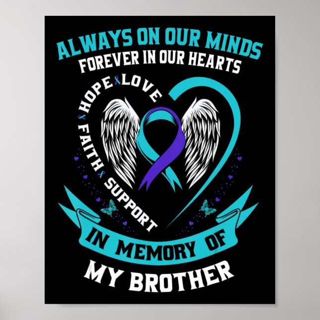 Loss In Memory of my Brother Suicide Awareness Pre Poster (Front)