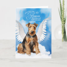 Loss of a Dog Airedale Terrier Angel Pet Sympathy