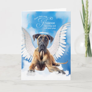 Loss of a Dog Fawn Coloured Great Dane Pet Sympath Card