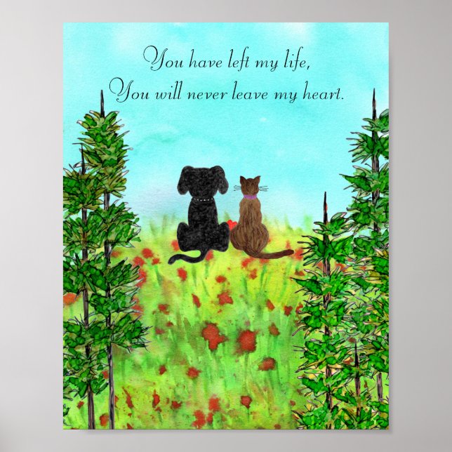 Loss of a Pet Sympathy Poster (Front)