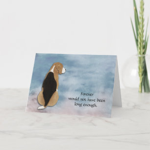 Loss of Beagle Condolence Sympathy Card