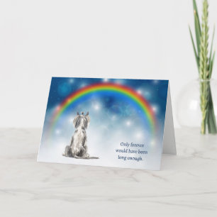 Loss of Chinese Crested Dog Night Lights Sympathy Holiday Card