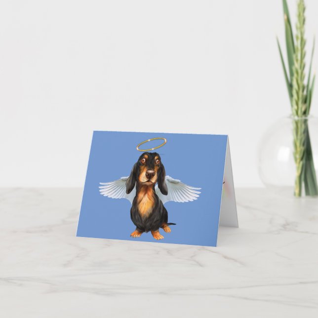 LOSS OF DACHSHUND SYMPATHY CARD (Front)