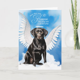 Loss of Dog Black Labrador Retriever Pet Sympathy Card