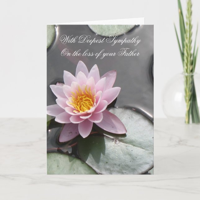 Loss of Father - With Deepest Sympathy Card (Front)