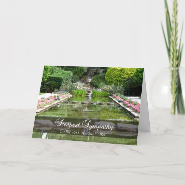 Loss of Father - With Deepest Sympathy Card (Front)
