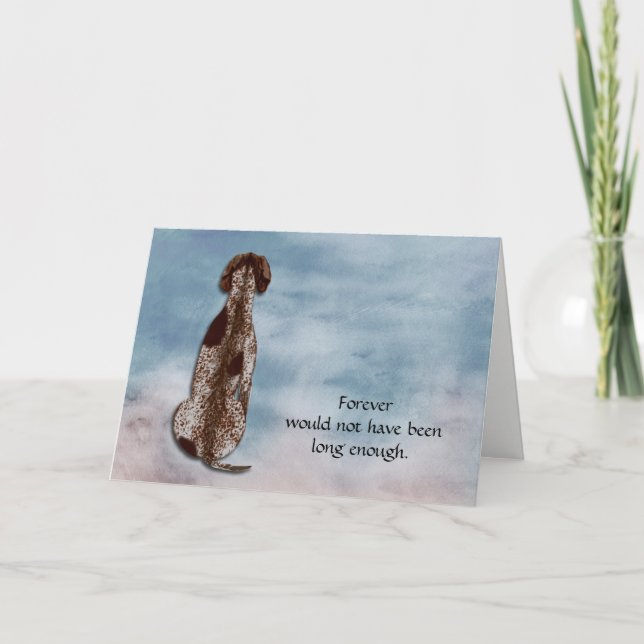 Loss of German Shorthaired Pointer Sympathy Card (Front)