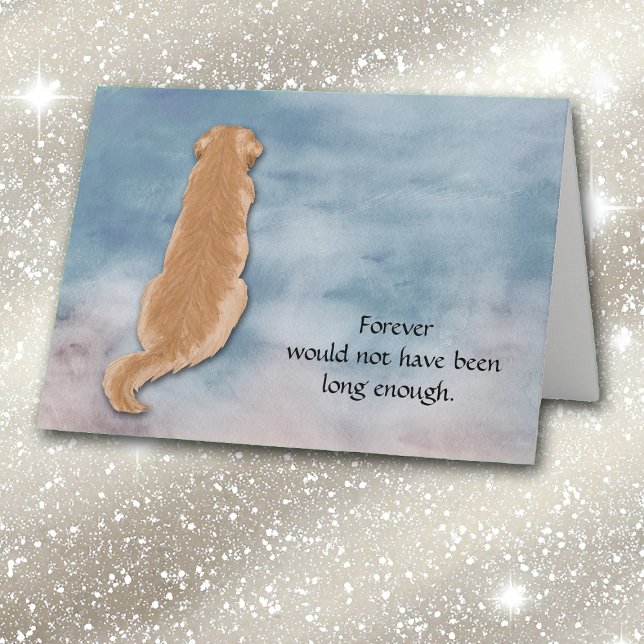 Loss of Golden Retriever Condolence Sympathy Card (Creator Uploaded)