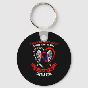 Loss Of Little Girl Chd Awareness Month Heart Dise Key Ring