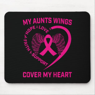 Loss Of Loved One Aunt Breast Cancer Awareness Ck  Mouse Pad