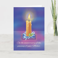 Loss of Mother Anniversary Religious Candle