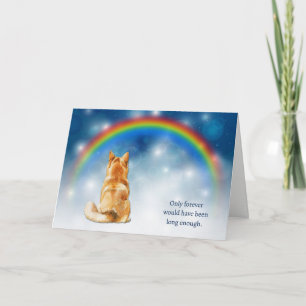 Loss of Shiba Inu Dog Night Lights Sympathy Holiday Card