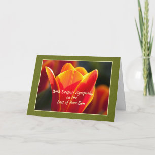 Loss of Son Sympathy, Religious, Light of Christ Card