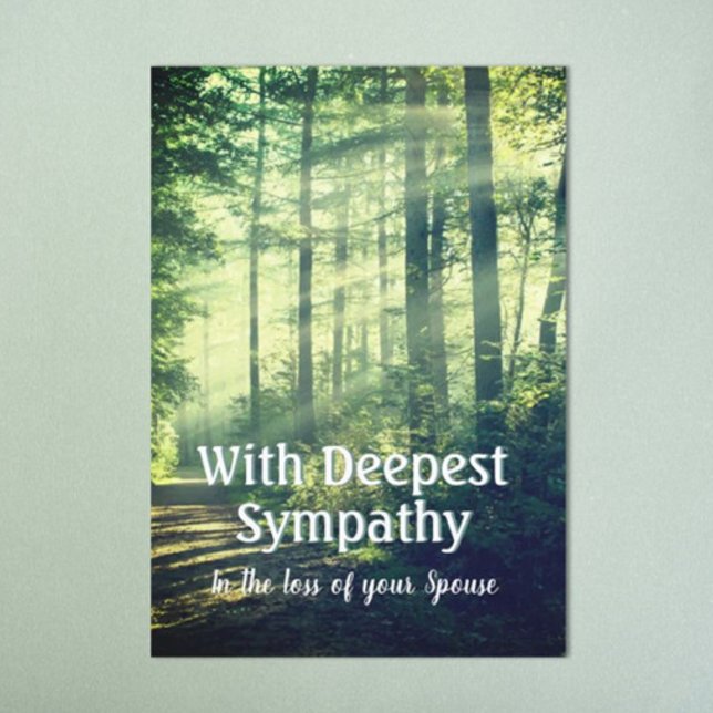 Loss Of Spouse Caring Sympathy Card (Creator Uploaded)