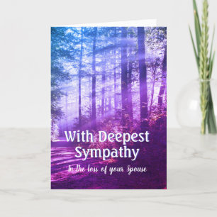 Loss Of Spouse Caring Sympathy Card