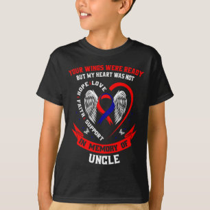 Loss Of Uncle Chd Awareness Month Heart Disease Gr T-Shirt