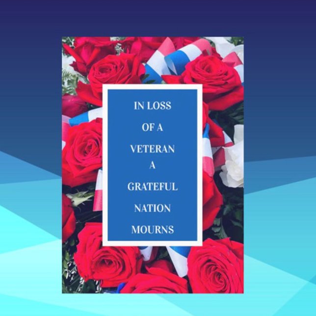Loss of Veteran Sympathy Card (Creator Uploaded)
