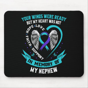 Loss Remembrance In Memory Of My Nephew Suicide Aw Mouse Pad