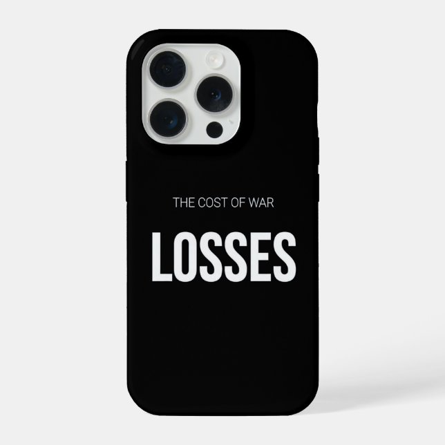 Losses Crypto Meme Phone Case Dark Humour Design (Back)
