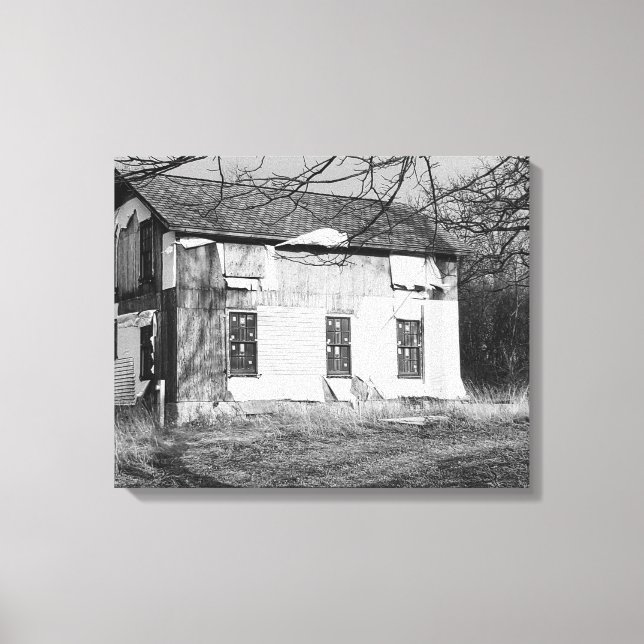 Lost, Abandoned House Deserted Photography   Canvas Print (Front)