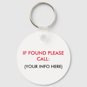LOST AND FOUND KEYCHAIN