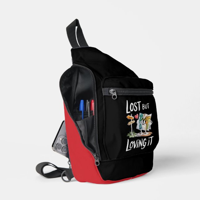 Lost and Loving the Journey Sling Bag (Open)