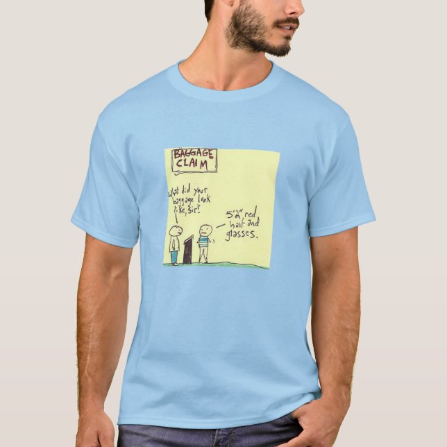 Lost Baggage Laughs: Where's My Bag Tee (Front)