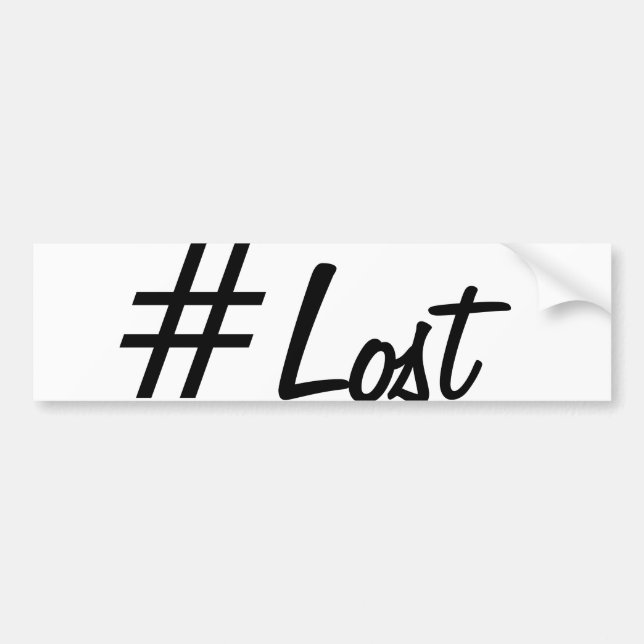 Lost Bumper Sticker (Front)