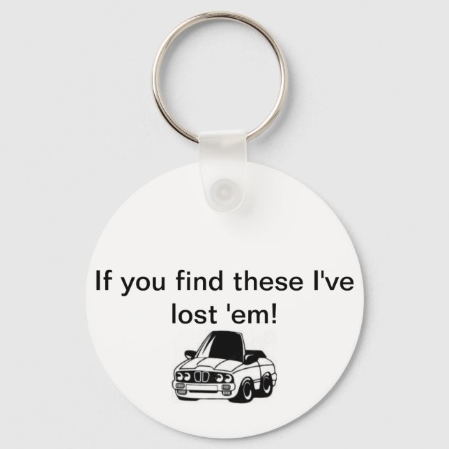 Lost Car Keys Key Ring (Front)