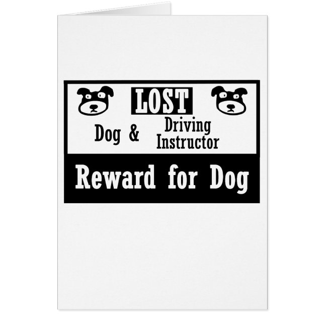 Lost Dog Driving Instructor (Front)