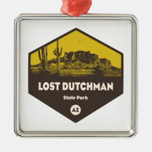 Lost Dutchman State Park Arizona Metal Tree Decoration