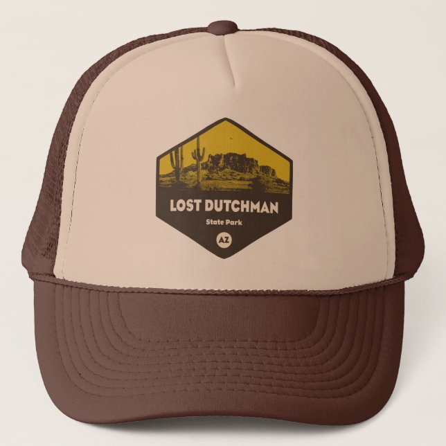 Lost Dutchman State Park Arizona Trucker Hat (Front)