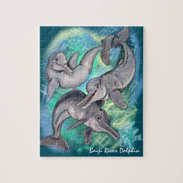 Lost Echos Baiji River Dolphin Jigsaw Puzzle (Vertical)