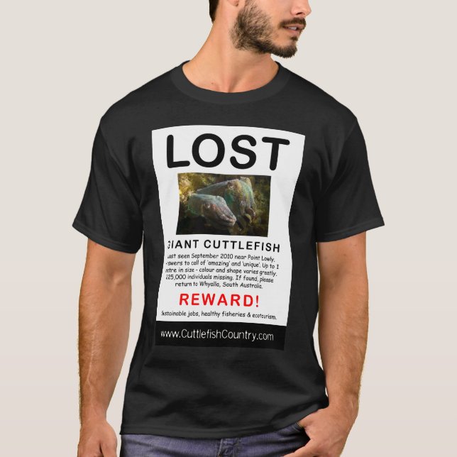 LOST Giant Cuttlefish Poster T-Shirt (Front)