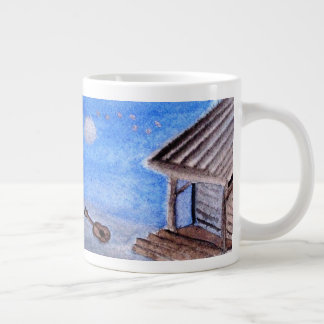 ...lost guitar...art by Jutta Gabriel... Large Coffee Mug