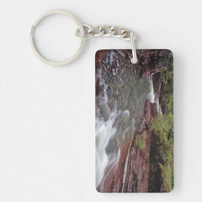 Lost Horse Creek in Waterton Lakes National Park Key Ring (Front)